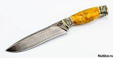 Военный нож  Авторский Нож из Дамаска №31
