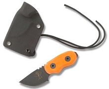  нож с фиксированным клинком Ontario Little Bird Orange Micarta W/Glass Breaker